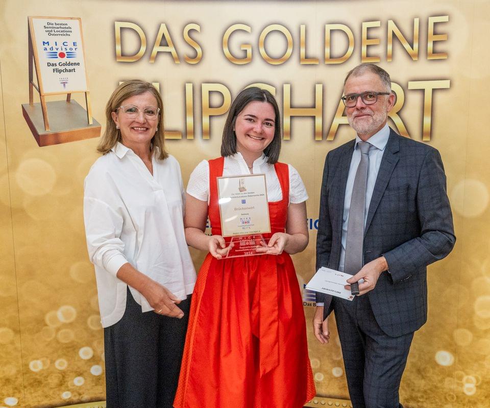 Goldenes Flipchart Gewinner