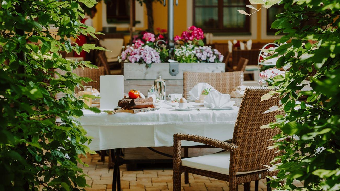Grüner Gastgarten